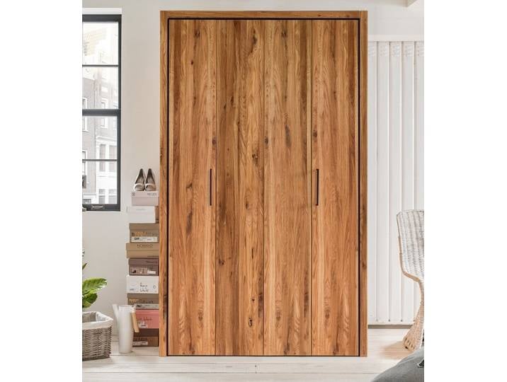 Kleiderschrank 2-trg. 133cm 'Alexandra' Wildeiche massiv geölt