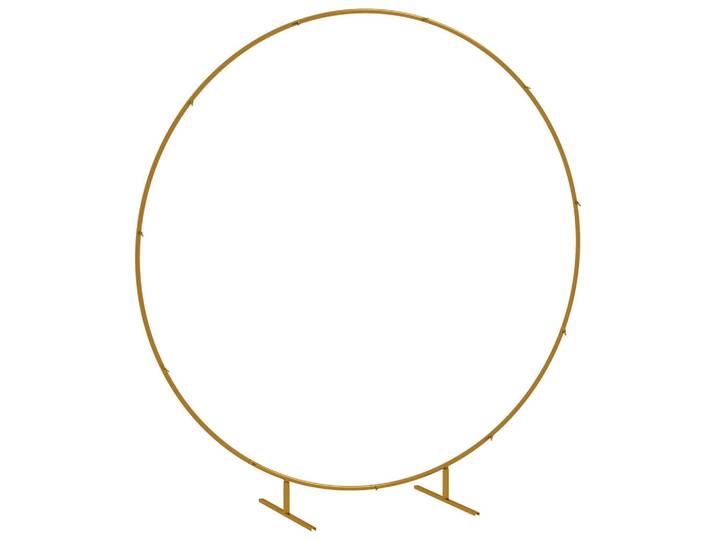 ComfortXL Rosenbogen De-18320 für Hochzeit & Events Gold, Goldfarben, Metall, 222x224x60 cm, Gartenzubehör, Hochbeete