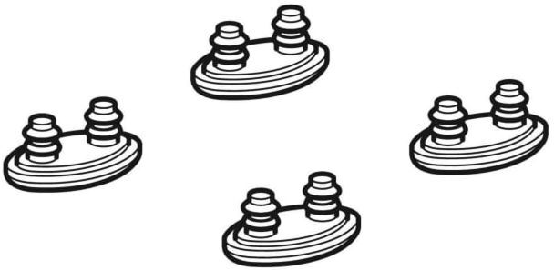 Set Ausgleichspuffer für WC-Sitz 242173001 zu Geberit AquaClean 4000