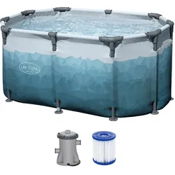 LAY-Z-SPA® Eisbad Glacial Dip™ mit Filterpumpe 150 x 90 x 65 cm, oval