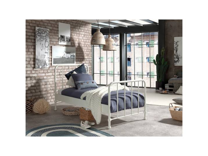Vipack Kinder-/Juniorbett, Weiß, Metall, 90x200 cm, Kinderzimmer & Jugendzimmer, Kindermöbel, Kinderbetten