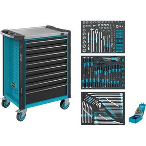 Hazet Werkzeugwagen Assistent 179NX-8/234, 234-teilig, blau, 8 Schubladen, mit Werkzeug
