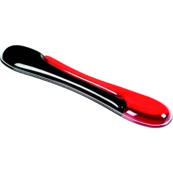 Acco Gel-Handgelenkauflagen für die Tastatur 520 x 100 x 35mm rot/schwarz Packung mit 4 Stück