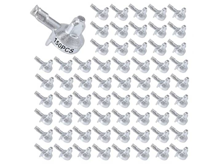 Tinoaly 150pcs Chevilles de Support D'Étagère\, Clips D'Étagère en Alliage Compatibles avec la Bibliothèque IKEA Billy 131372 pour Étagères Accessoires de Remplacement