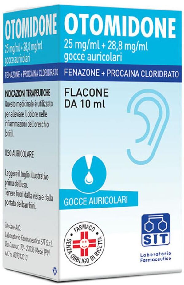 SIT LABORATORIO FARMAC. Srl Otomidone Gocce Auricolari 10ml - Soluzione per Problemi Auricolari