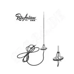 RETROANTENNA Retro Teleskop Antenne für den 1965-85 Ford, ovaler Fuss Oldtime...