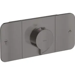 Hansgrohe AXOR One Thermostatmodul Unterputz, Brushed Black Chrome, 2 Verbraucher, Eco-Funktion, max. Durchflussmenge 30 l/min