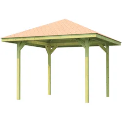 Weka Gartenoase 651- Sparset inkl. Schindeln 333 x 333 cm