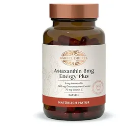 BÄRBEL DREXEL Astaxanthin 6mg mit Magnesium, Guarana & Kola-Nuss Extrakt 30 Stück für 30 Tage