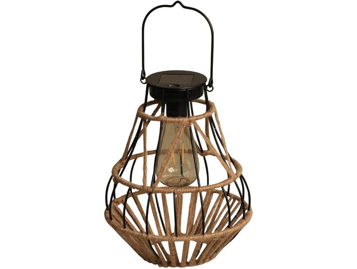 Außen-Tischleuchte LUXFORM Solar-Tischlampe - Budoni - LED - 15 Lumen , beige (natural rope), 1 Stk., Leuchten, Außen-Tischleuchte, Solarbetrieben