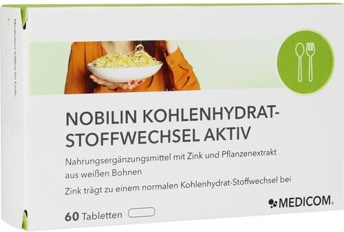MEDICOM Pharma GmbH NOBILIN Kohlenhydrat-Stoffwechsel Aktiv Tabletten 60 St. (24 g)