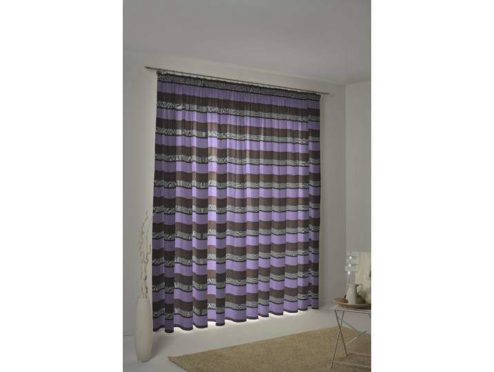 Vorhang WIRTH Menorca Gr. 4, lila, B:135cm H:245cm, Baumwolle, Polyester, Gardinen, Vorhang