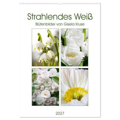 Strahlendes Weiß Blütenbilder (Wandkalender 2027 DIN A2 hoch), CALVENDO Monatskalender
