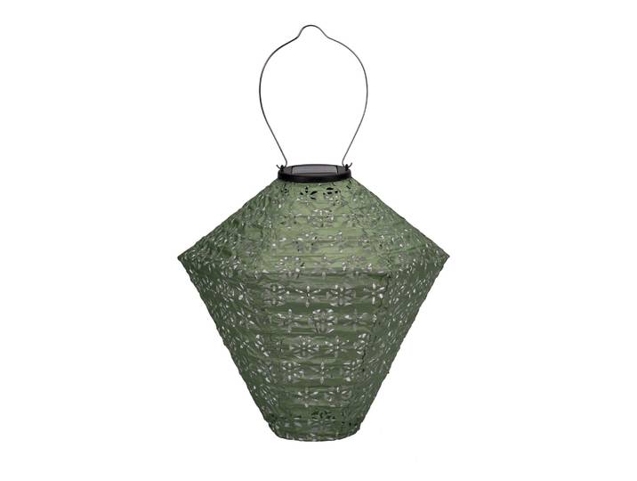 LED Solarleuchte PAULEEN Sunshine Flower Lampion Solar grün Tyvek Vlies , grün (hellgrün), H:28cm Ø:28cm, Leuchten, LED Solarleuchte, Laterne