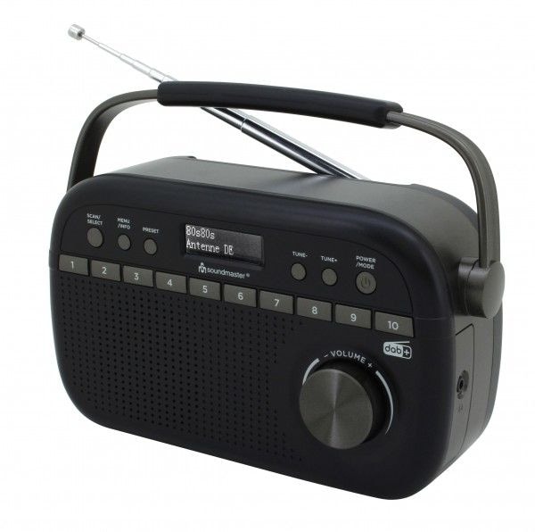 Soundmaster DAB280BE DAB+, FM Radio Tragbar (Schwarz) DAB280SW
