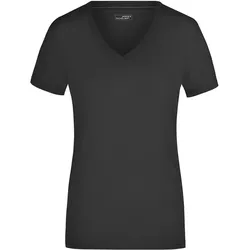Damen V-T-Shirt "JN928" - XL - black