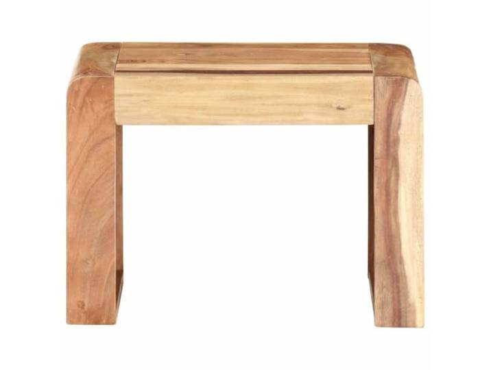 GPUTYGHN Beistelltisch 43x40x30 cm Akazie Massivholz Couchtisch Massives Akazienholz, dichte Maserung, industrieller Charme, robuste Tischplatte, Unikat Holzmaserung