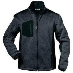 Elysee,  Strick-Fleecejacke Innsbruck Grösse XXL(62/64) dunkelgrau melange/schwarz (XXL)