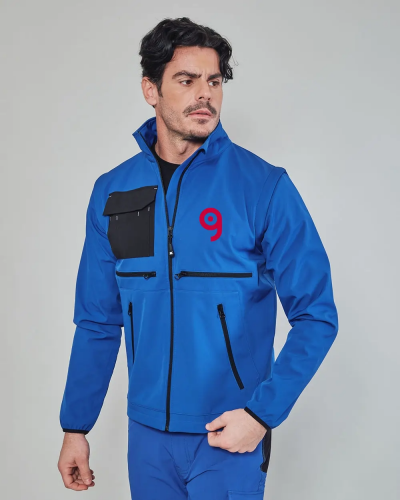 Giubbino in soft shell a 3 strati impermeabile e traspirante Chambery Personalizzate o neutre JRC