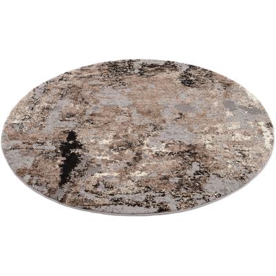OCI DIE TEPPICHMARKE "JUWEL LIRAY, auch als Läufer und in Rund" rund 20 mm Höhe Kurzflor, Wohnzimmer, Marmor Optik, Hoch Tief Effekt, dichte Qualität