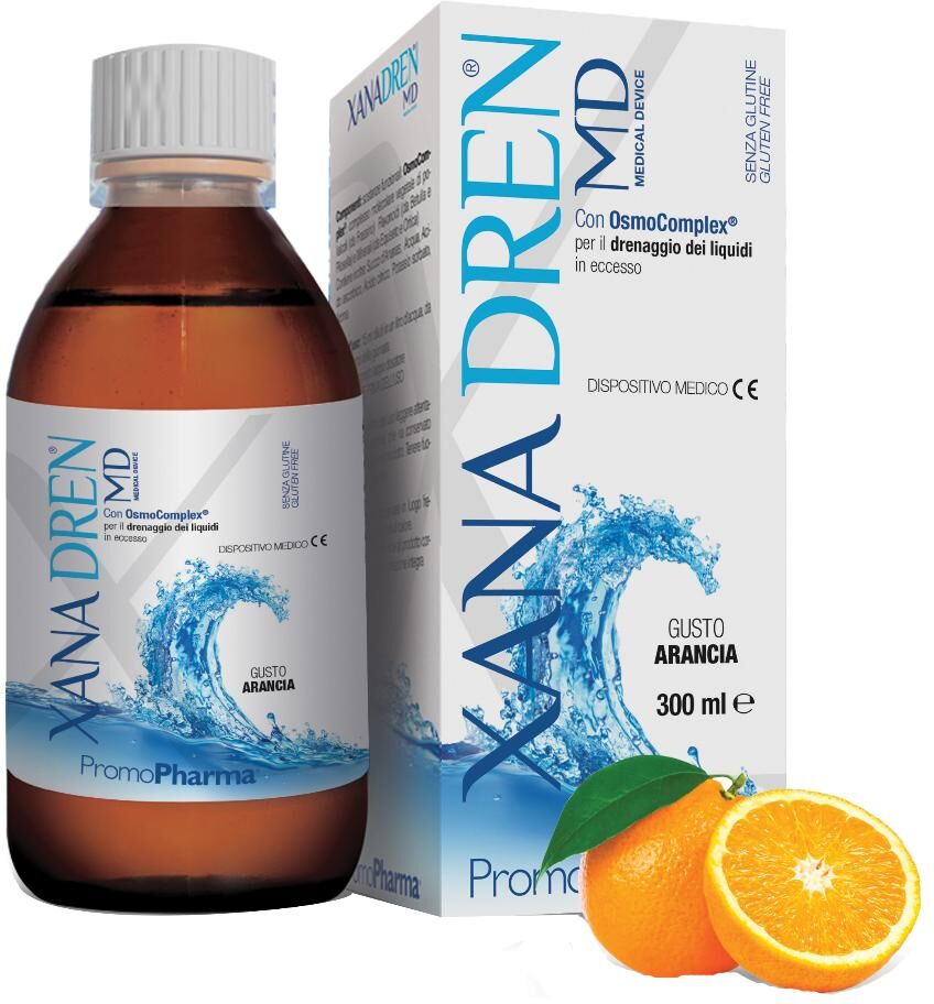 PROMOPHARMA SpA Xanadren MD - Integratore Energizzante 300ml Gusto Arancia