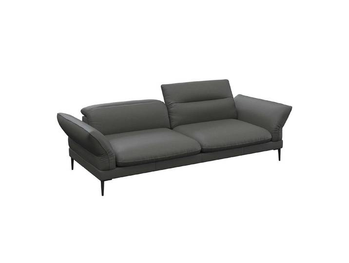 FLEXLUX 3-Sitzer Salino, Funktionssofa, Relaxsofa, Sofa mit Arm- und Kopfteil-Verstellungen, Kaltschaum & Stahl-Wellen