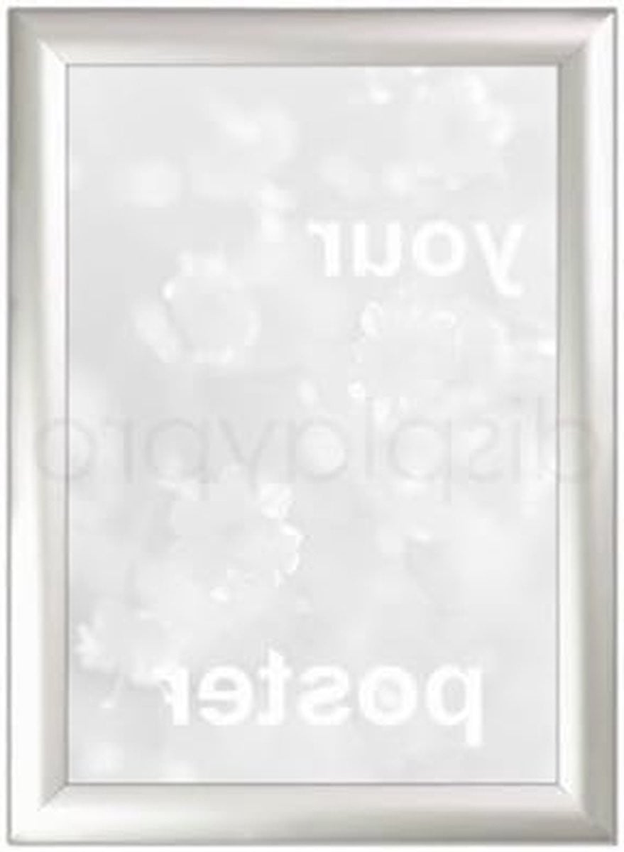Zilveren Poster Houder Display Frame voor Retail Displays A2 Formaat met Snelle Poster Wissel