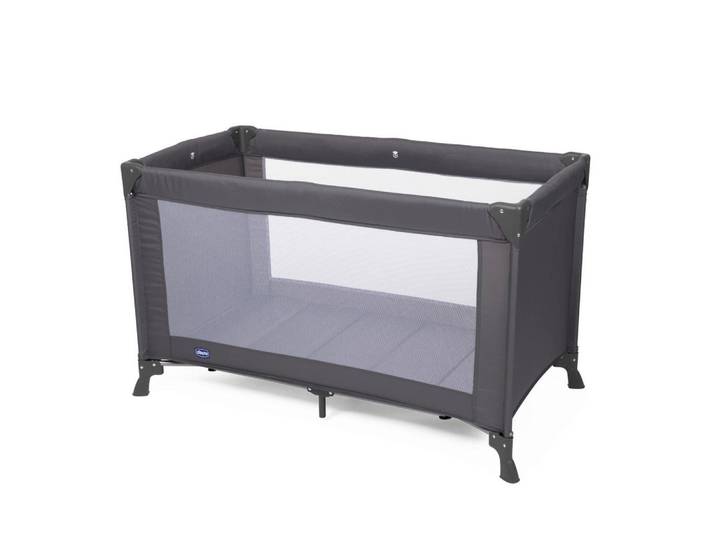 Chicco Reisebett Good Night, Dunkelgrau, 128x76x68 cm, zusammenklappbar, Babymöbel & Kindermöbel, Babyzimmer, Babybetten, Reisegitterbetten