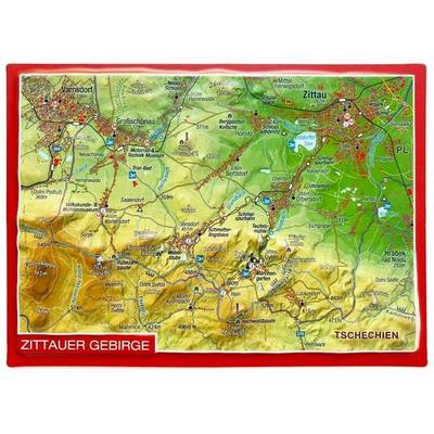 Markgraf, A: Zittauer Gebirge, Karte von Andre Markgraf,Mario Engelhardt, Georelief Vertriebs GbR