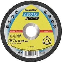 Klingspor Trennscheibe Z 960 TX D125x1mm ger.INOX Bohr.22,23mm