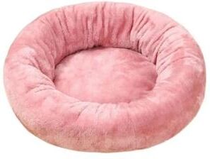 Uplifted Finds Ultra Soft Velvet Donut Calming Bed pink m