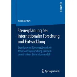 Steuerplanung bei internationaler Forschung und Entwicklung, Fachbücher von Karl Broemel