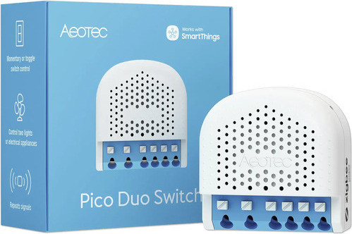 Aeotec Pico Duo Switch Zigbee Inbouwschakelaar met 2 uitgangen