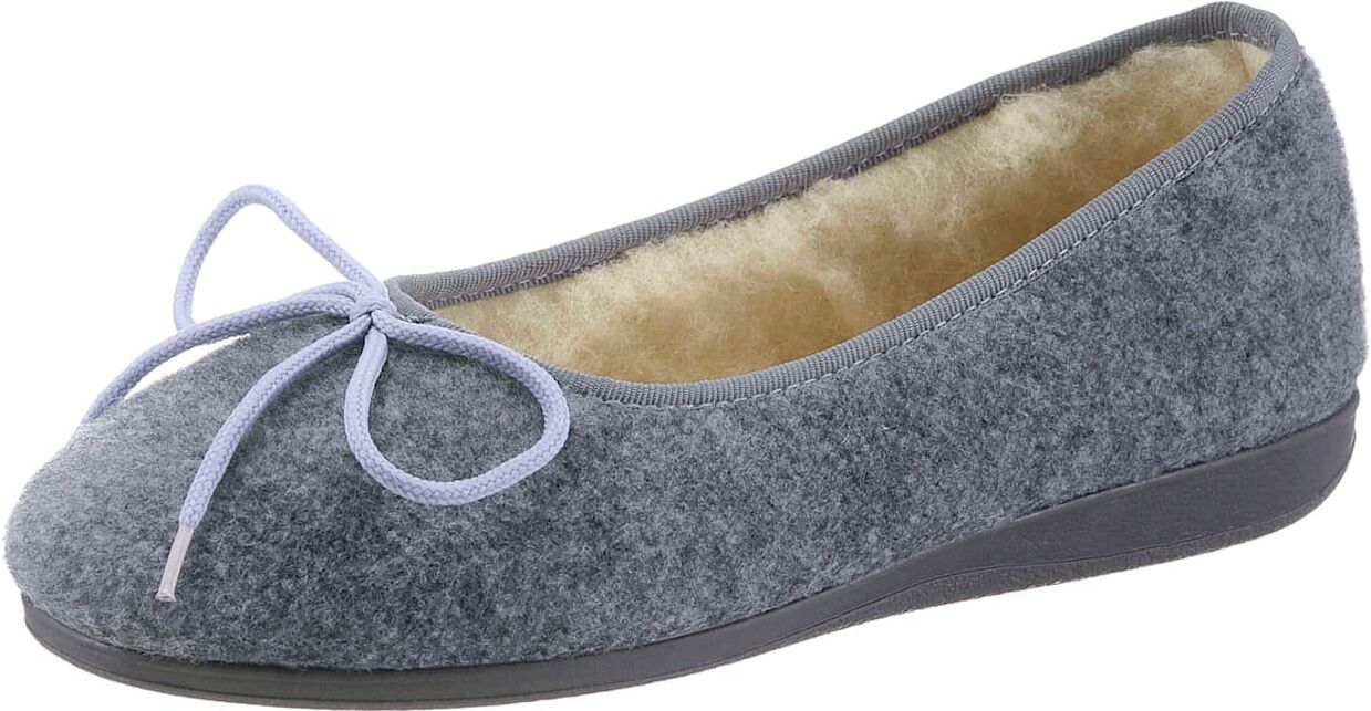 Hausschuh CLASSIC, Damen, Gr. 36, grau, Textil, Schuhe Hausschuh grau 36