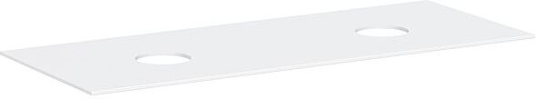Hansgrohe Xevolos E Konsole 54332700 1370 x 550 mm, mattweiß, 2 Ausschnitte