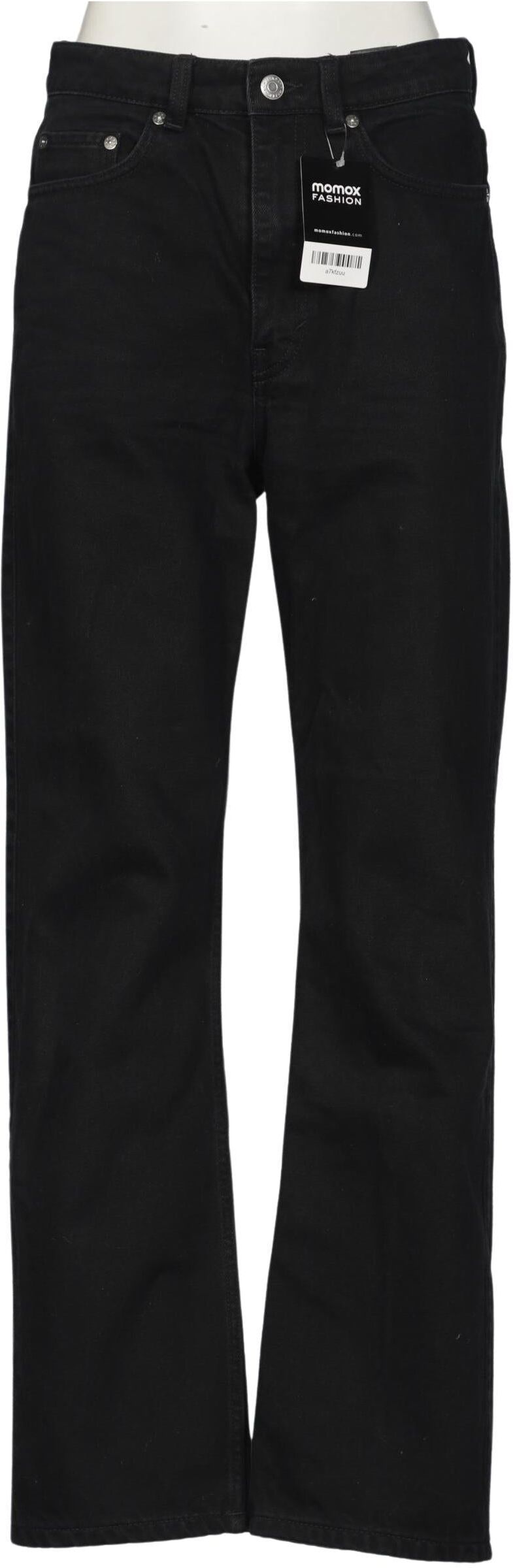 Weekday Damen Jeans, Schwarz, Gr. W28, Baumwolle - Second Hand