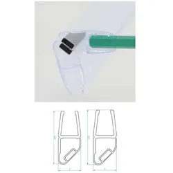 Breuer Magnetdichtung 45° Set für 8 mm Glas, Europa.. - Duschkabine