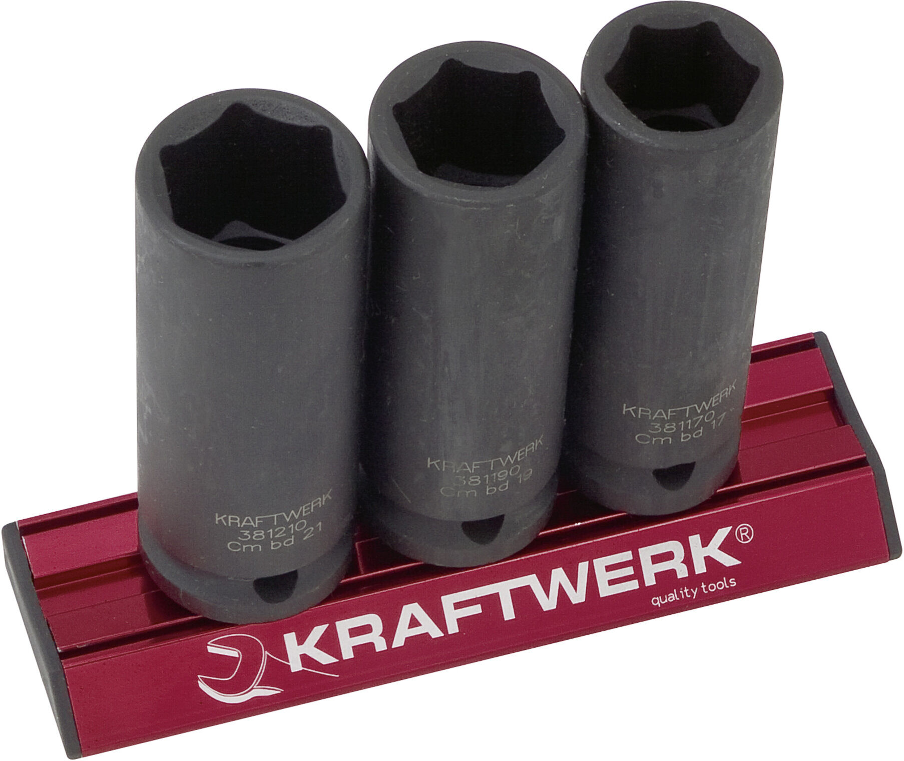 Kraftwerk Schlag-Stecknusssatz MAGALU 1/2", 3-tlg. (381099)