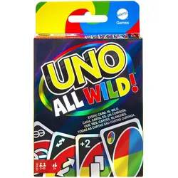 Mattel Spiel Uno All Wild (Deutsch, Englisch, Französisch, Italienisch, Niederländisch, Portugiesisch, Spanisch, 2 - 10 Spieler)