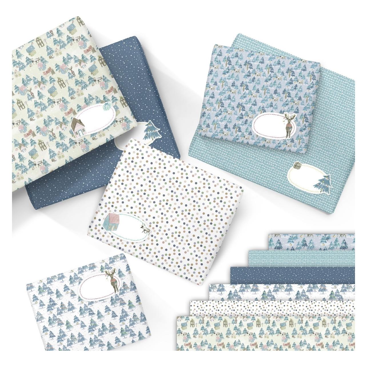 Papierdrachen Geschenkpapier Set Weihnachten - Cold Outside (6x) (77420655)