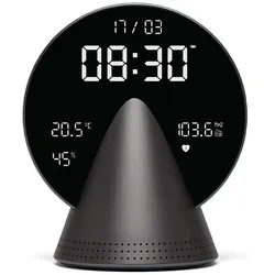 Lexon LR156PG3 Radio-Wecker Conic Clock Platingrau