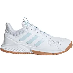 adidas Court Flight Handballschuhe Damen KJ9640 - cloud white/ice blue/gum10 41 1/3