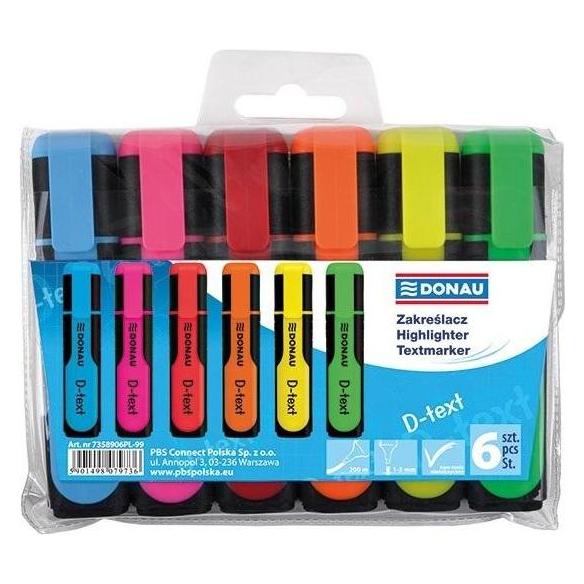 Donau Q-Connect FLUORID HIGHLIGHTER. Q-CONNECT 4 STK. MISCHUNG, LINIENSTÄRKE: 1-5,2 mm, LÄNGE LINIE 250M ( (4x) (7358906PL-99)