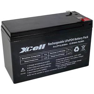 XCell LiFePO4-Akku R-LFP12,8V 6Ah, 12 V, mit Batterie-Management-System, 6 Ah