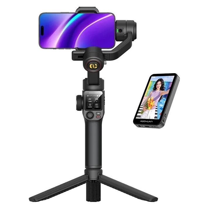 NoName AOCHUAN S3 Gimbal mit Zusatzbildschirm (schwarz) (Smartphone, 0.50 kg) (1010100336)