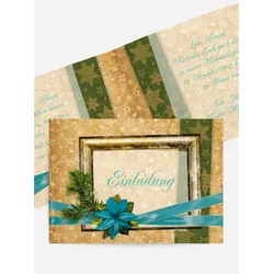 Weihnachtseinladung geschäftlich selbst gestalten mit Spruch und Fotos im Onlinedesigner bei Meine-Kartenmanufaktur.de