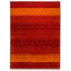 Gabbeh Teppich Loom Lori 140 x 190 cm Mischgewebe Rot