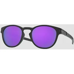 Oakley Latch Matte Black Sonnenbrille prizm violet Gr. Uni