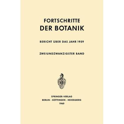 Bericht über das Jahr 1959, Taschenbuch von Erwin Bünning,Ernst Gäumann, Springer Berlin, 978-3-642-94779-7