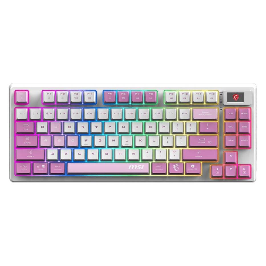 MSI FORGE GK600 TKL (US, Kabellos) (FORGE GK600 TKL W VIOLET US)